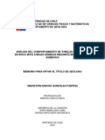 Analisis Del Comportamiento de Tuneles Excavados en Roca Ante Cargas Sismicas Mediante Modelamiento Numerico