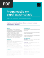 Programação Em Papel Quadriculado