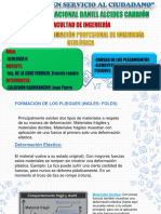 Formación de pliegues en