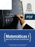 1matemáticas I Para Las Ciencias Económicas