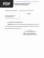 Order To Dismiss Superseding Indictment Against Sen. Bob Menendez and Salomon Melgen