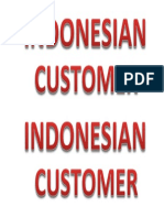 Indonesian Customer