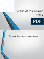 Sucesiones Con Sumas y Restas