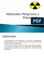 Material Peligro y Etiquetado