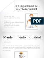 Importancia mantenimiento industrial