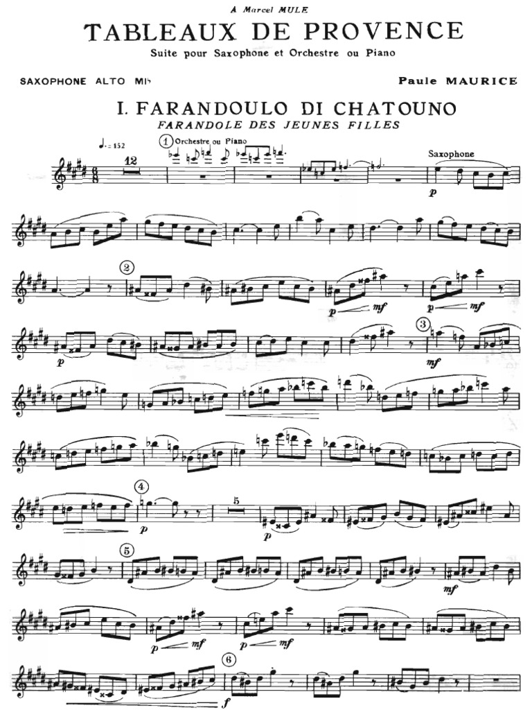 Tableaux De Provence Alto Sax Pdf ~ Amazon Com Petite Suite For Solo