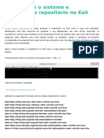 Atualizar Repositorio No Kali Linux