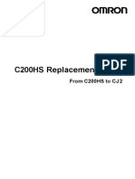 Omron C200HS To CJ2 Replacementt Guide