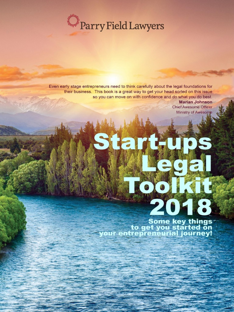Parry Field Start Ups Legal Toolkit | PDF | Joint Venture | Limited ...