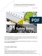 21 Safety Rules for Working With Electrical Equipment