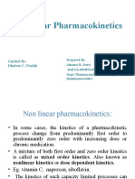 Nonlinear Pharmacokinetics: Guided By: Dhaivat C. Parikh