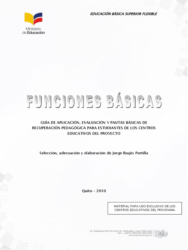 Manual Prueba Funciones Basicas Ebsf - 2105 PDF | PDF | Hemisferio ...