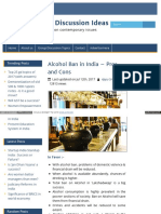Alcohol Ban in India