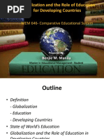 Comparative Education- Role of Education Globalization