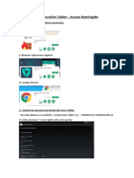 Configuración Tablet