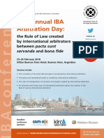 21st Annual IBA Arbitration Day Buenos Aires 2018-02-25 Programme