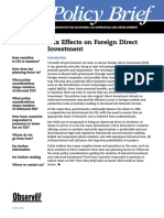 Tax Effects On FDI PDF