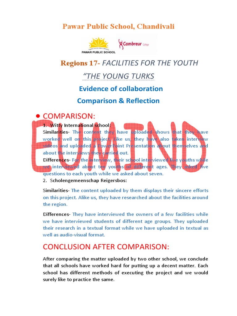 Eumind Regions Final - Facilities For Youth-Veeksha | PDF