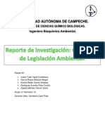 Reporte de Investigación - Conceptos de Legislación Ambiental