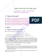 Lời Giải Đề Thi HSG Toán Việt Nam - 2018