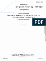 Magnetic Particle Flaw Detection of Welds - Code of Practice