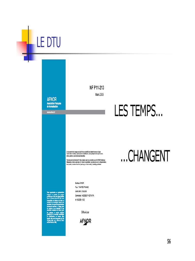 Norme DTU 13.3 : Dallage et Applications | PDF | Béton armé | Code de ...