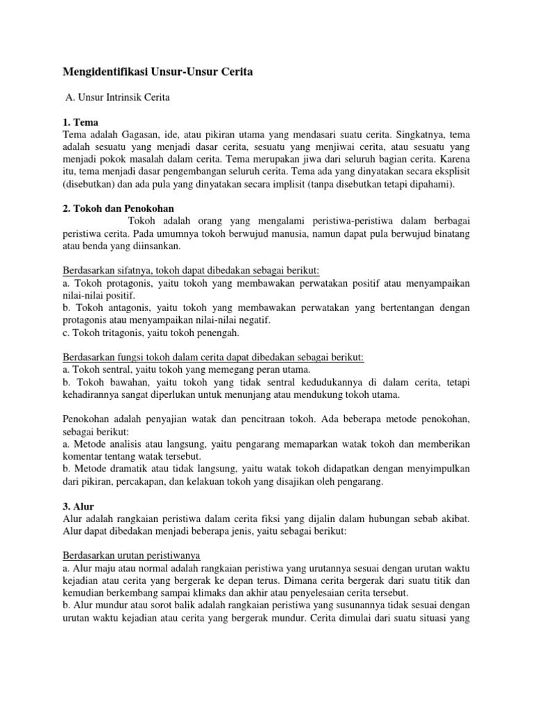 Contoh Cerita Fantasi Beserta Unsur Intrinsiknya