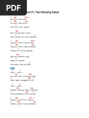 Chord Kis Band Sabar Pdf