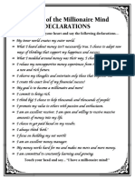 The Millionaire Mind Declarations1 PDF