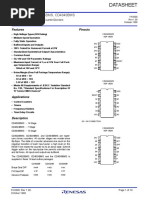 CD4020BMS, CD4024BMS, CD4040BMS: Features Pinouts