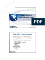 CDM-625 Advanced Satellite Modem Update