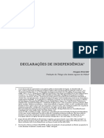 Tradução Jacques Derrida - Declarações de Independência