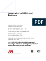 Specifications for Drill-through Equipment