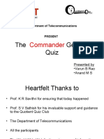 The General Quiz: Commander