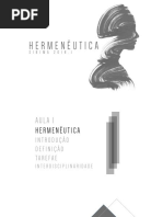 HERMENÊUTICA - AULA 1