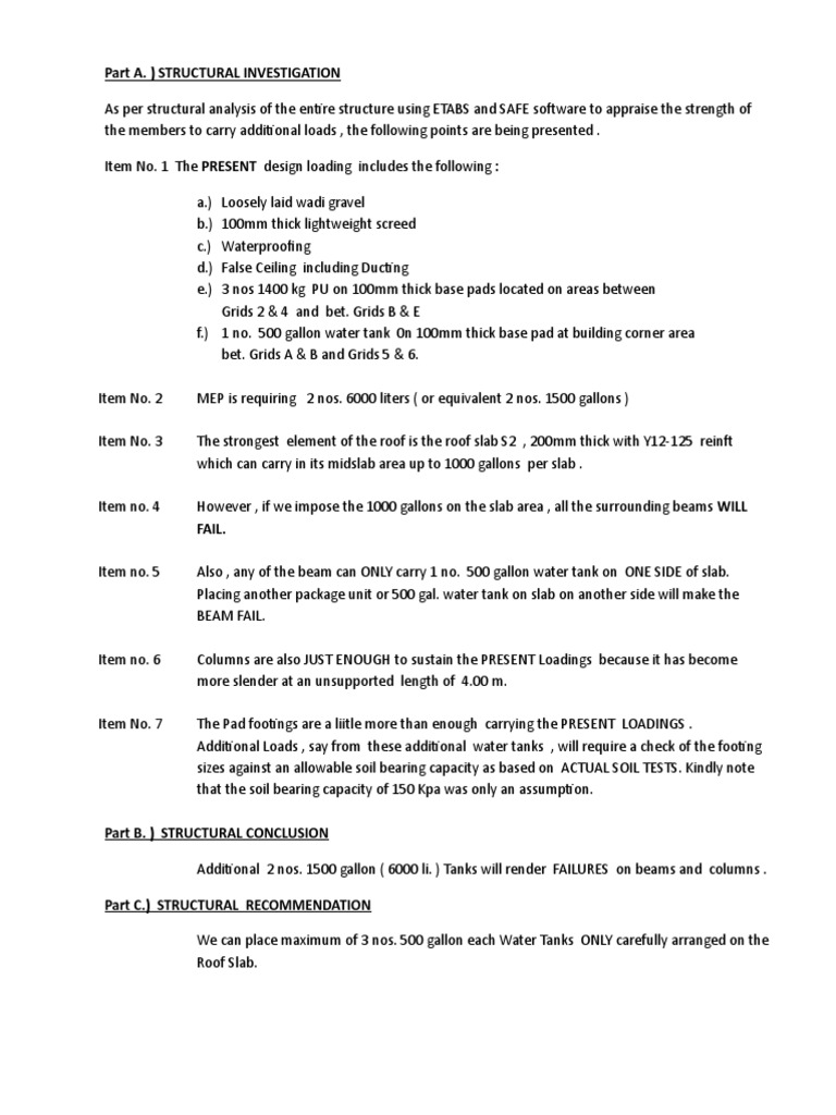 Structural Report On Izki Roof Slab | PDF | Technology & Engineering