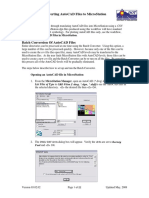 CDOT ConvertingCDOT Converting AutoCAD Files To MicroStation AutoCAD Files To MicroStation