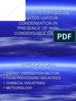 Theoretical Investigation of Water Vapour Condensation in Presence of Non Condensable Gases
