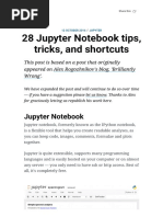 28 Jupyter Notebook Tips, Tricks and Shortcuts