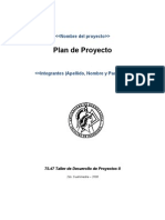 Plan Del Proyecto