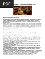 4 Passos Para Restauração Espiritual