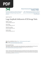 Large Amplitude Settlements of Oil Storage Tanks