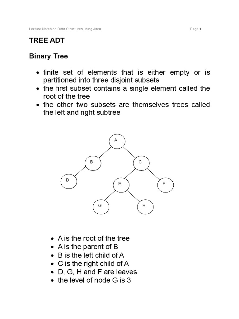 Tree Adt | PDF | Information Retrieval | Algorithms And Data Structures