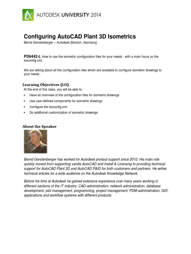 Configuring AutoCADPlant3DIsometrics | PDF | Auto Cad | Pipe (Fluid ...