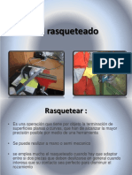 Rasqueteado y tipos de rasquetas para acabado de superficies