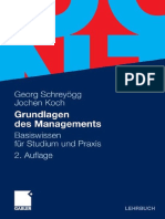 Grundlagen Des Managements - Georg Schreyögg Und Jochen Koch