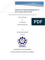 Analysis of Pile Foundation of An Underground Building Under The Influence of Tunnel Using PLAXIS 3D