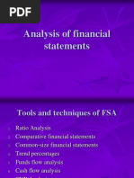 Analysis of Financial Statements