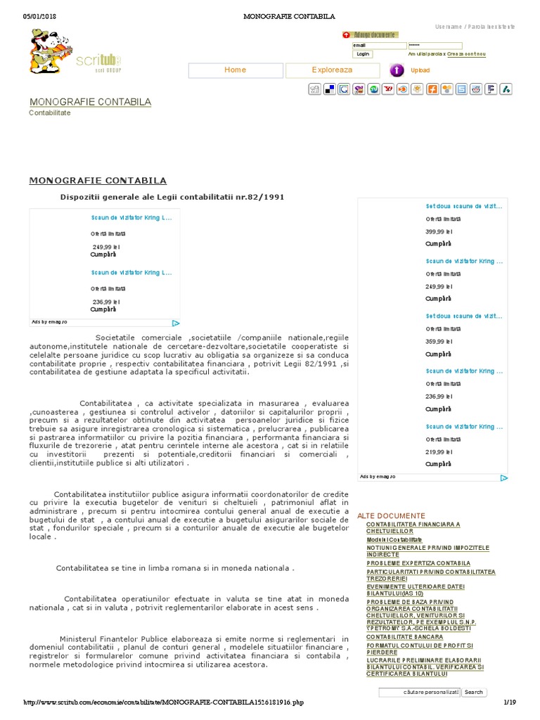 Monografie Contabila