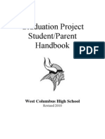 Graduation Project Student/Parent Handbook: West Columbus High School